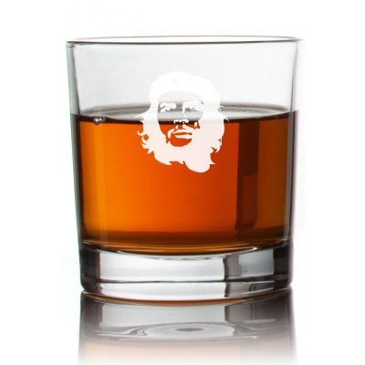 Engraved Che Guevara Rocks Glass - Personalized Whiskey Glasses - Man Cave Gift Ideas - Gifts For Him - 2pcs