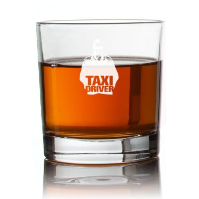 Engraved Taxi Driver Rocks Glass - Personalized Whiskey Glasses - Man Cave Gift Ideas - Gifts For Him - 2pcs