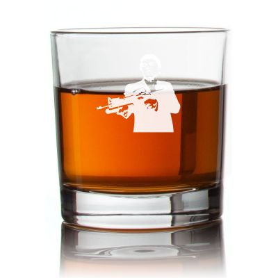 Engraved Scar Face Rocks Glass - Personalized Whiskey Glasses - Man Cave Gift Ideas - Gifts For Him - 2pcs