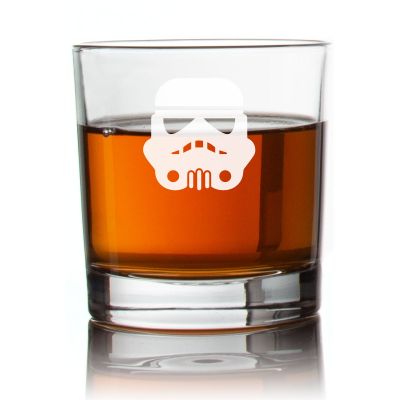 Engraved Storm Trooper Rocks Glass - Personalized Whiskey Glasses - Man Cave Gift Ideas - Gifts For Him - 2pcs