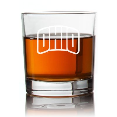 Engraved Ohio Bobcats Rocks Glass - Personalized Whiskey Glasses - Man Cave Gift Ideas - Gifts For Him - 2pcs