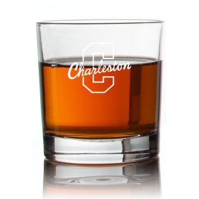 Engraved Charleston Rocks Glass - Personalized Whiskey Glasses - Man Cave Gift Ideas - Gifts For Him - 2pcs
