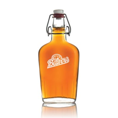 Personalized Bemidji State Beavers Football Flask - Football Fanatic Gift Ideas - Personalized Whiskey Flask 