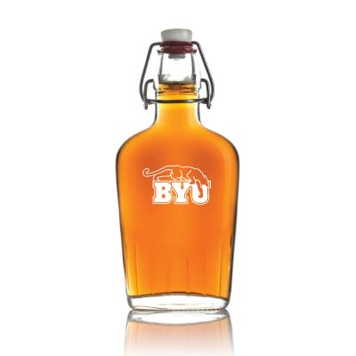 Personalized Brigham Young Cougars Football Flask - Football Fanatic Gift Ideas - Personalized Whiskey Flask 