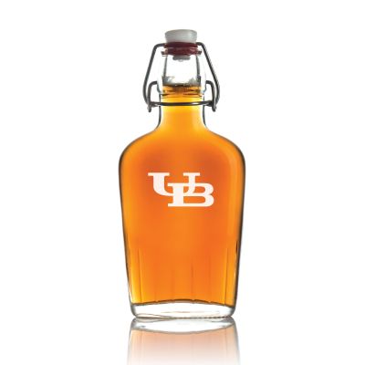 Personalized Buffalo Bulls Initial University Flask - Football Fanatic Gift Ideas - Personalized Whiskey Flask