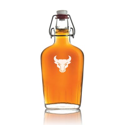 Personalized Buffalo Bulls University Flask - Football Fanatic Gift Ideas - Personalized Whiskey Flask