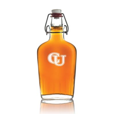 Personalized Campbell Fighting Camels University Flask - Football Fanatic Gift Ideas - Personalized Whiskey Flask
