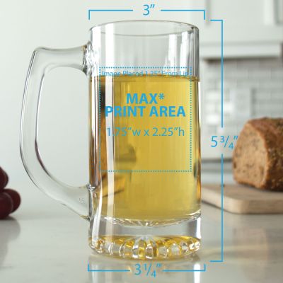 Add Your Logo - Add Your Brand - Custom Personalized Beer Mug Glass
