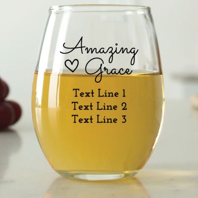 Amazing Grace - 9 oz. ARC Perfection Stemless Wine Glasses