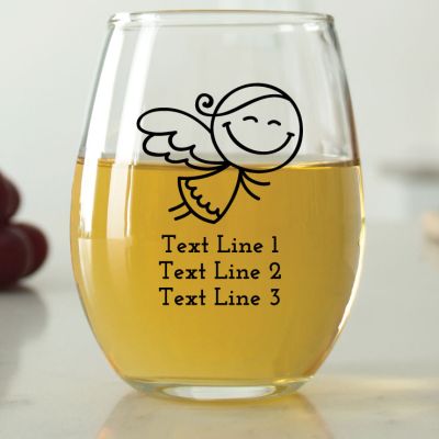 Flying Angel - 9 oz. ARC Perfection Stemless Wine Glasses