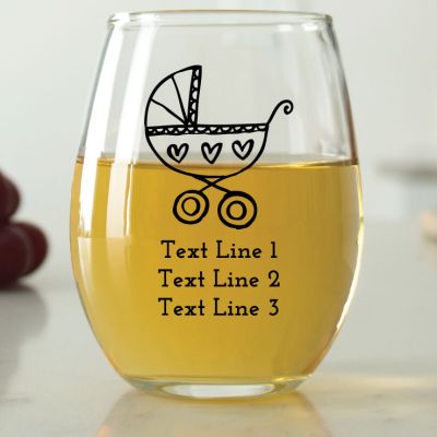 Baby Carriage - 9 oz. ARC Perfection Stemless Wine Glasses