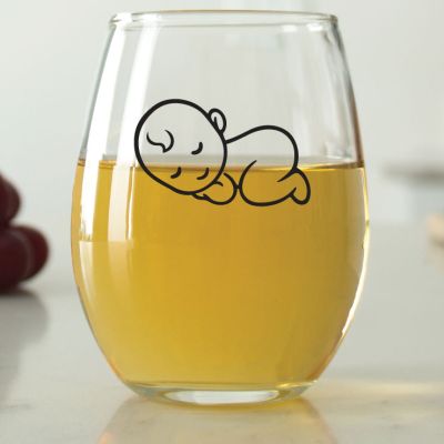 Sleeping Baby - 9 oz. ARC Perfection Stemless Wine Glasses