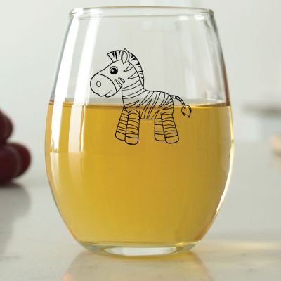 Baby Zebra - 9 oz. ARC Perfection Stemless Wine Glasses