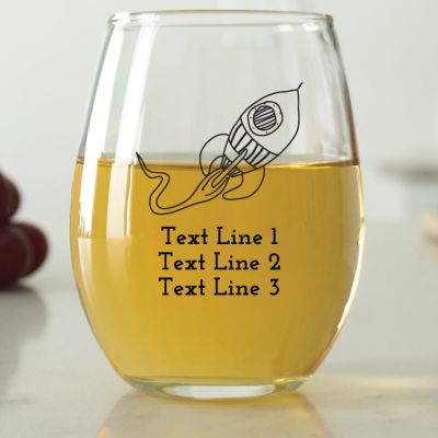 Rocket Ship - 9 oz. ARC Perfection Stemless Wine Glasses