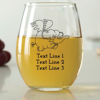 Flying Elephant - 9 oz. ARC Perfection Stemless Wine Glasses