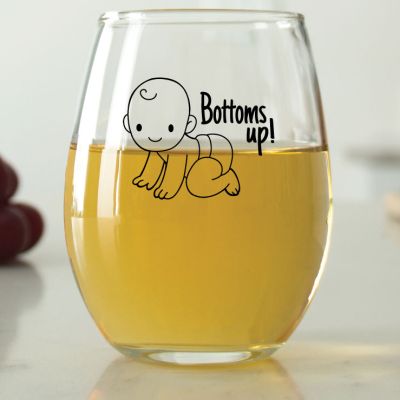 Baby Bottoms Up - 9 oz. ARC Perfection Stemless Wine Glasses