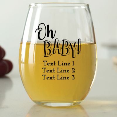 Oh Baby! - 9 oz. ARC Perfection Stemless Wine Glasses