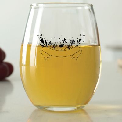  Bird with Banner - 9 oz. ARC Perfection Stemless Wine Glasses