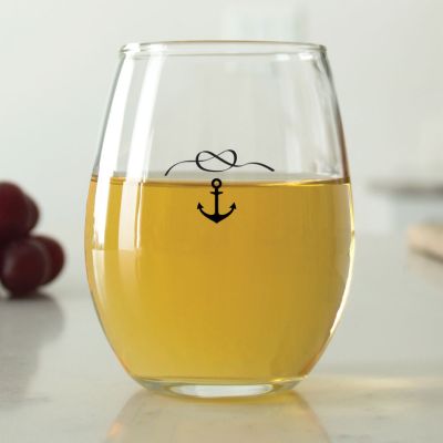 Knot and Anchor - 9 oz. ARC Perfection Stemless Wine Glasses
