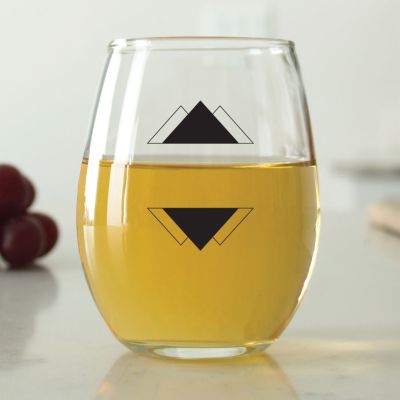 Triangle Peaks - 9 oz. ARC Perfection Stemless Wine Glasses