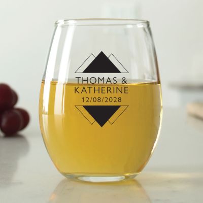 Triangle Peaks - 9 oz. ARC Perfection Stemless Wine Glasses