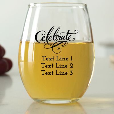Celebrate - 9 oz. ARC Perfection Stemless Wine Glasses