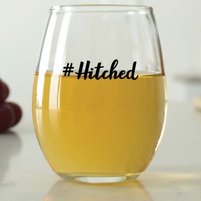 #Hitched - 9 oz. ARC Perfection Stemless Wine Glasses