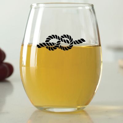 Tie the Knot - 9 oz. ARC Perfection Stemless Wine Glasses