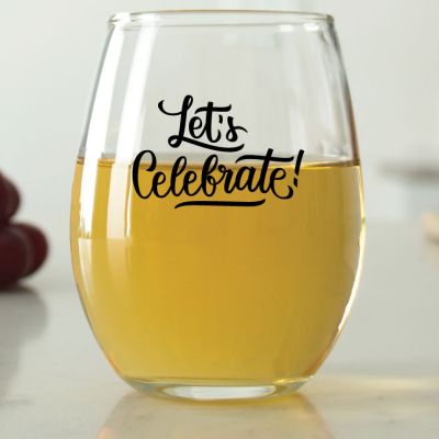 Let's Celebrate! - 9 oz. ARC Perfection Stemless Wine Glasses