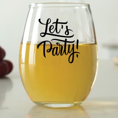 Let's Party! - 9 oz. ARC Perfection Stemless Wine Glasses