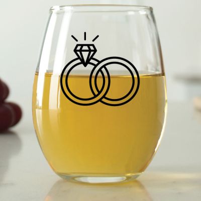 Engagement Rings - 9 oz. ARC Perfection Stemless Wine Glasses
