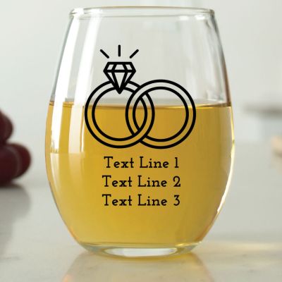 Engagement Rings - 9 oz. ARC Perfection Stemless Wine Glasses