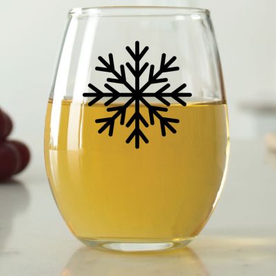 Snowflake - 9 oz. ARC Perfection Stemless Wine Glasses