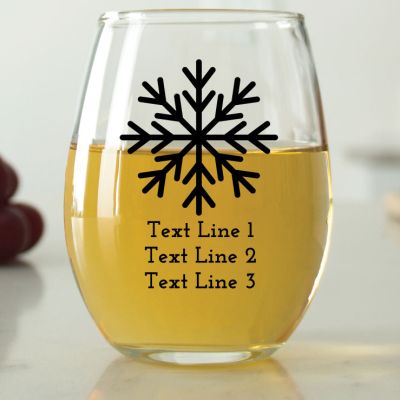 Snowflake - 9 oz. ARC Perfection Stemless Wine Glasses