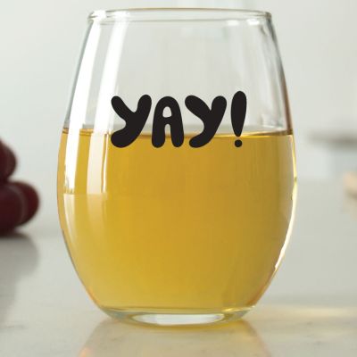 Yay!- 9 oz. ARC Perfection Stemless Wine Glasses