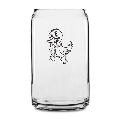 Personalized 16 oz Custom Can Shaped Glass - Duck - Customized Can Glasses