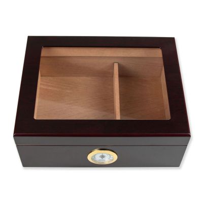 Personalized Cigar Humidor - Custom Engraved Logo Design