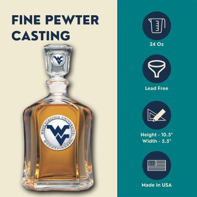 West Virginia University Mountaineers - Capitol Decanter