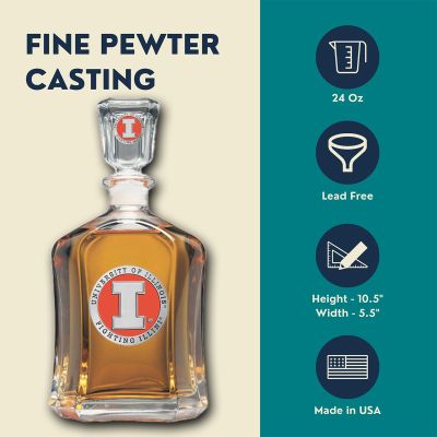 Illinois Fighting Illini - Capitol Decanter