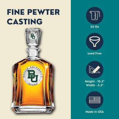 Baylor University Bears Capitol Decanter