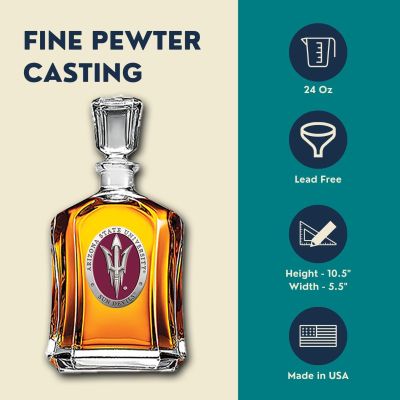 Arizona State-Pitchfork Logo Capitol Decanter