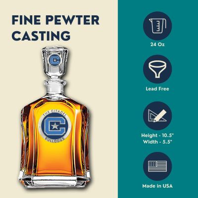 The Citadel Bulldogs Capitol Decanter