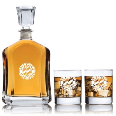 Engraved Muchen - Personalized Capitol Decanter Set with Old Fashioned Whiskey Glasses