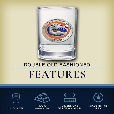University of Florida Gators - Double Old Fashioned Glass