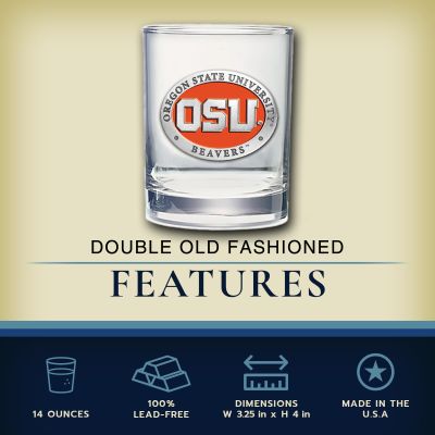 Oregon State University Beavers - Double Old Fashioned Glass