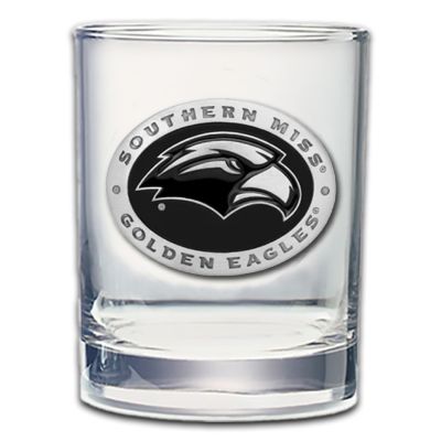 Southern Miss Golden Eagles - Double Old Fashioned Glass