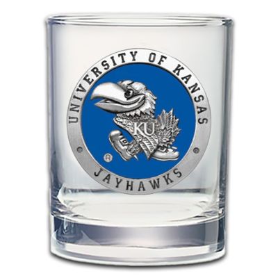 University of Kansas Jayhawks - Double Old Fashioned Glass