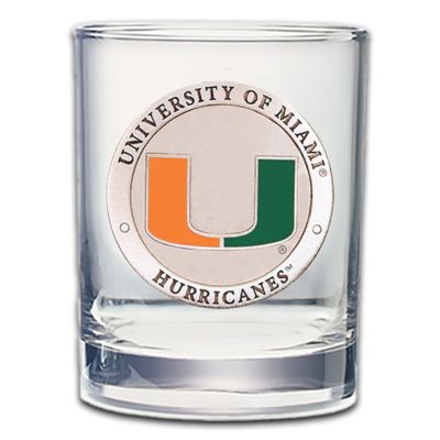 Miami Hurricanes - Double Old Fashioned Glass
