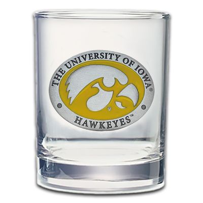 Iowa Hawkeyes - Double Old Fashioned Glass