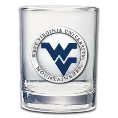 West Virginia University Mountaineers  - Double Old Fashioned Glass